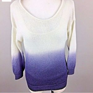 Oak and olive purple ombre sweater